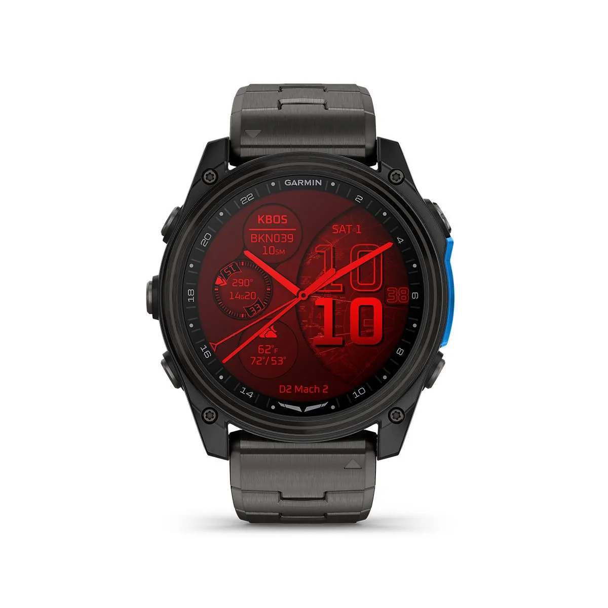Garmin D2 Mach 2 – 51 mm Titanium Band Smartwatch