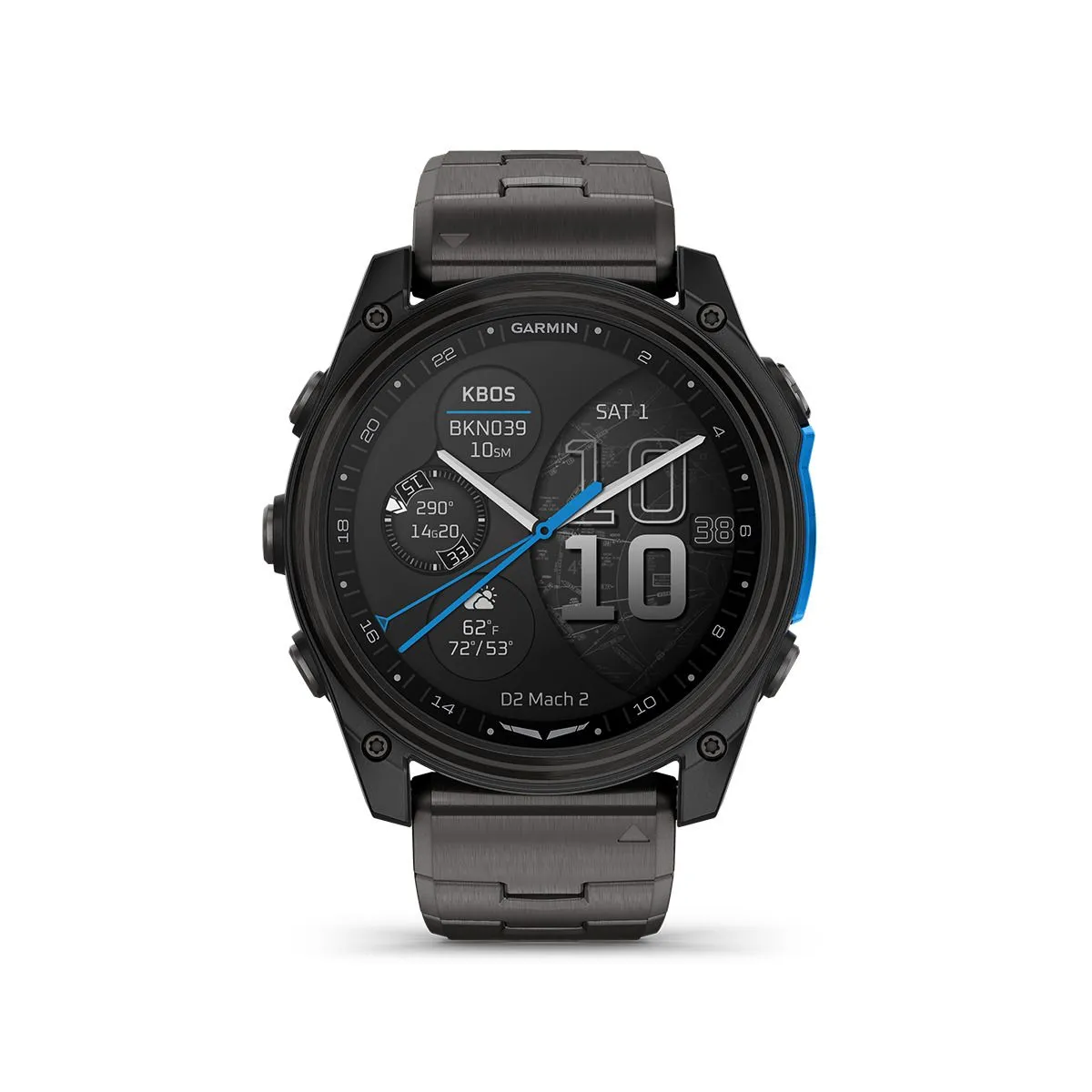 Garmin D2 Mach 2 – 51 mm Titanium Band Smartwatch