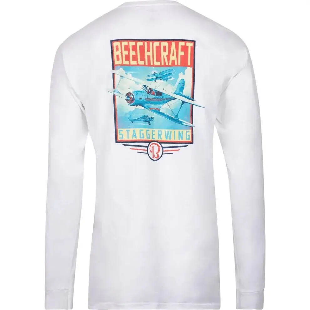 Beechcraft Staggerwing Long-Sleeved T-Shirt