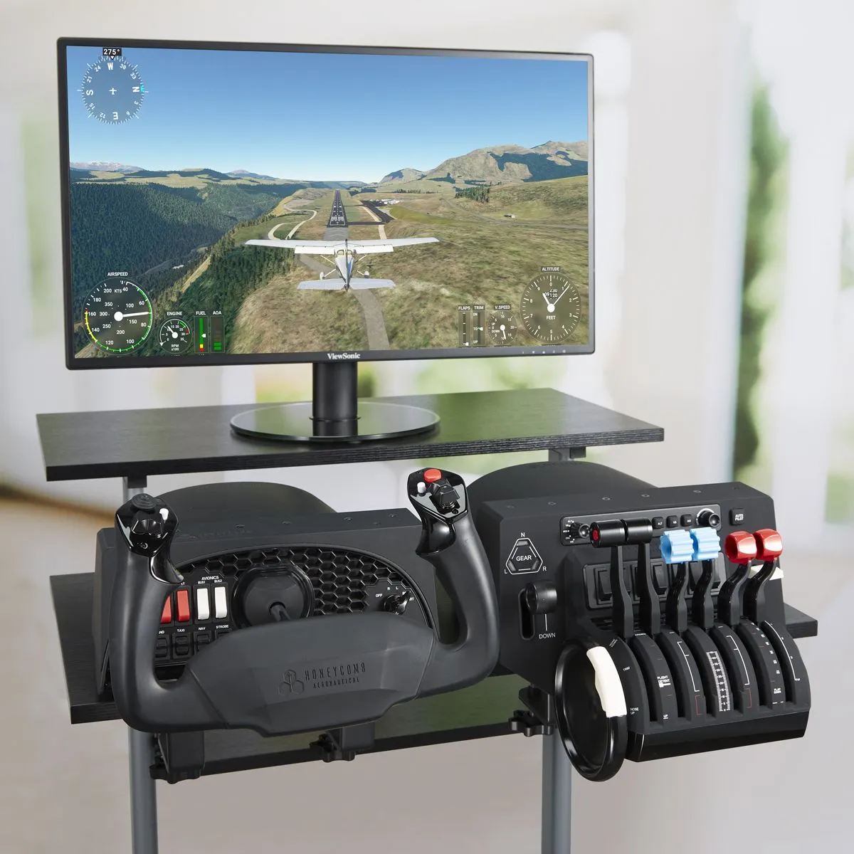Honeycomb Alpha Flight Simulator Yoke and Bravo Throttle 1 Honeycomb Alpha Flight Simulator Yoke and Bravo Throttle