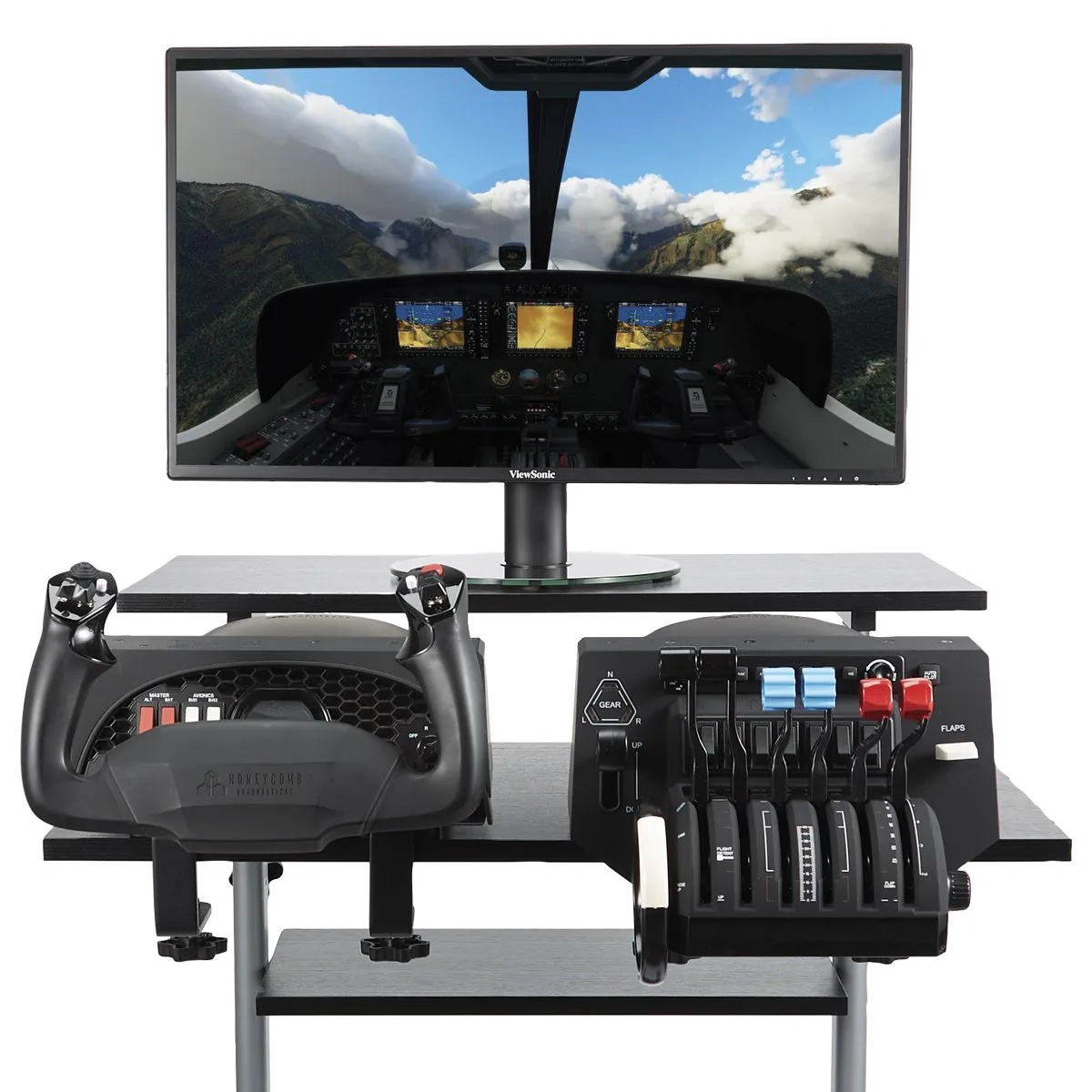 Honeycomb Alpha Flight Simulator Yoke and Bravo Throttle 3 Honeycomb Alpha Flight Simulator Yoke and Bravo Throttle