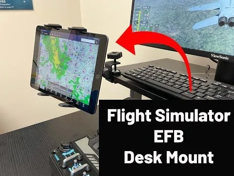 Flight Simulator EFB Desk Mount 3 Flight Simulator EFB Desk Mount