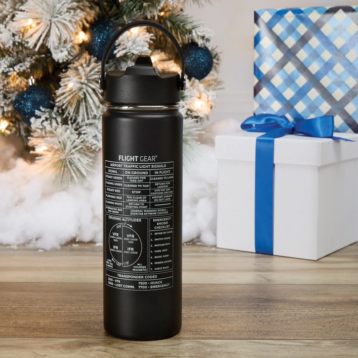 Flight Gear Water Bottle with Straw (22 oz.) \t