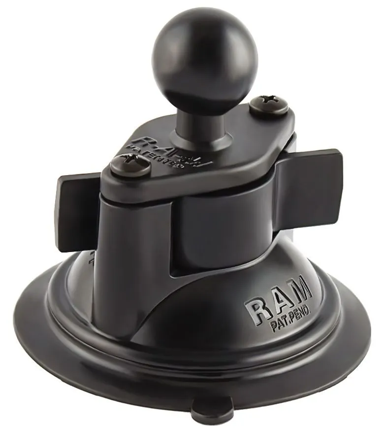 RAM Suction Cup Single Twist Lock & Diamond Base (RAM-B-224-1U)