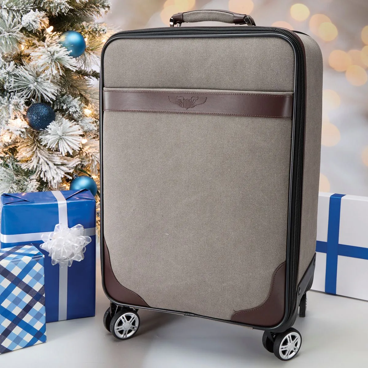 Pilot Wings Spinner Wheeled Luggage Bag