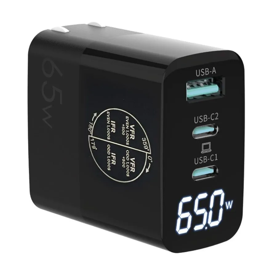 Flight Gear Three Port Smart Charger (65W)\t