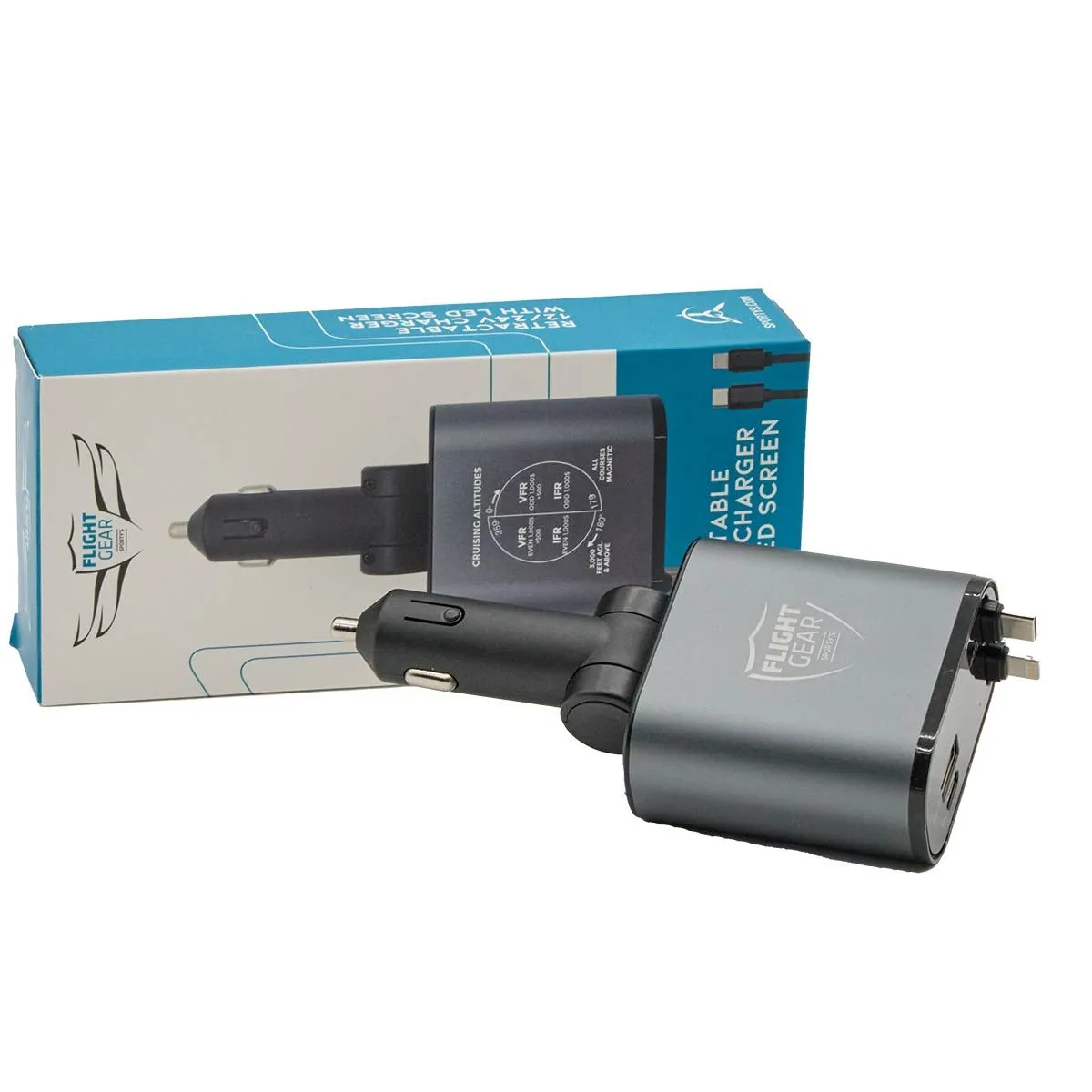 Flight Gear Retractable 12/24v charger with LED Screen 6 Flight Gear Retractable 12\/24v charger with LED Screen