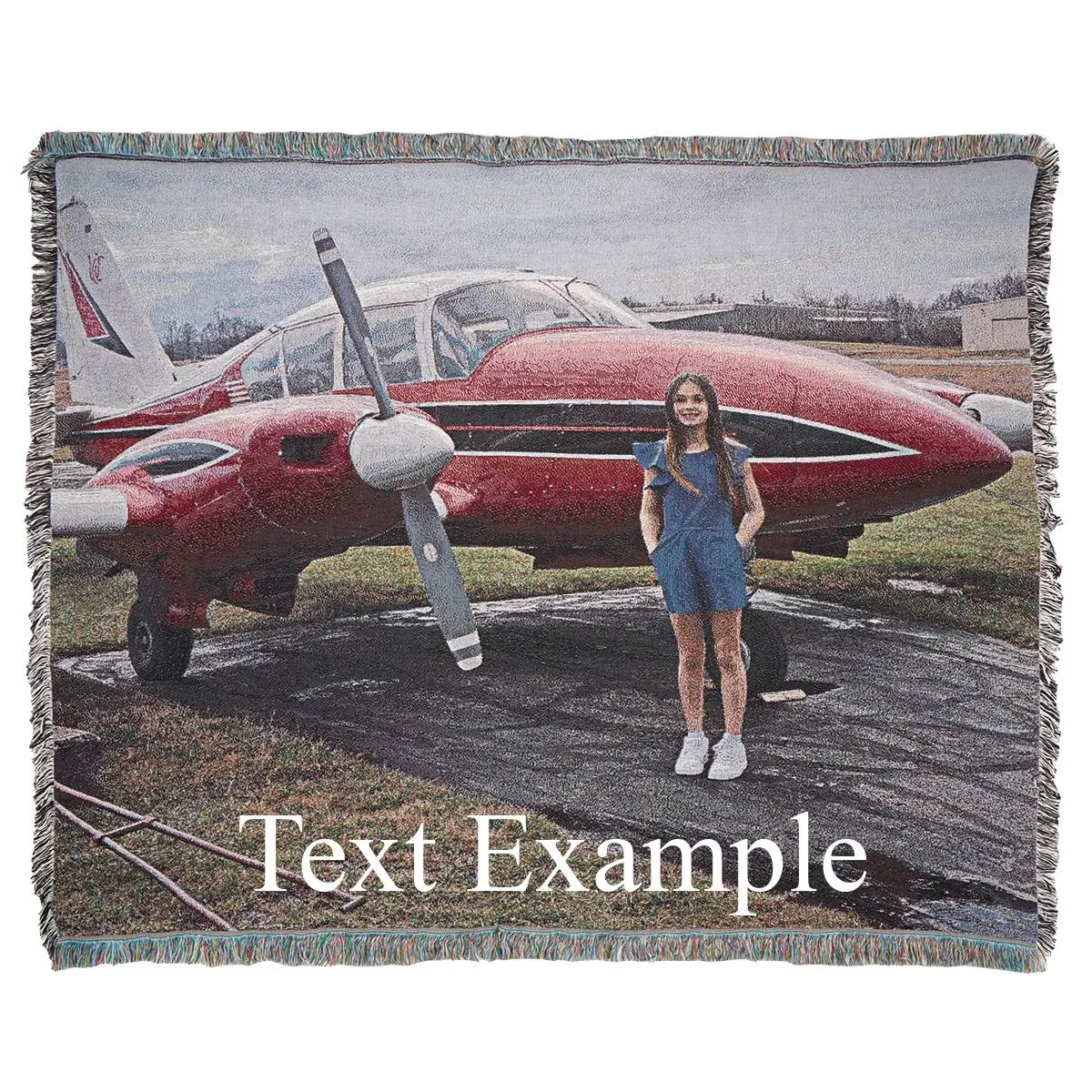 Custom Aviation Woven Throw